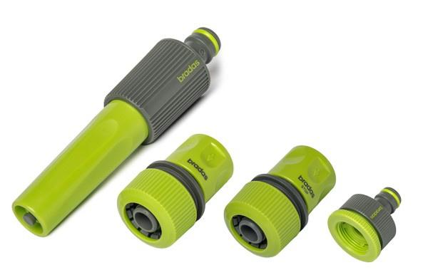 4-Piece Sprinkler Set for 3/4" Hose Quick Connectors Straight Sprinkler