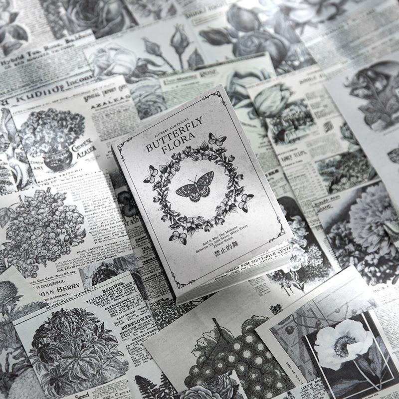 Набор мини-книг из 100 листов, винтажный миниатюрный материал, страницы для творчества в ретро-тематике, для коллажа в журнале и ручного создания