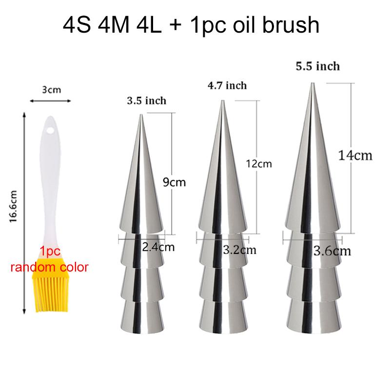 Формочки для трубочек из нержавеющей стали Кухонный десерт Прочная форма Конус Трубчатая форма Форма для выпечки Конусы Рожок Слойка TMZ
