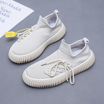 2024 Новая модная женская спортивная обувь весна-осень, сетчатая повседневная обувь со шнуровкой, дышащая, легкая, легкая, высокого класса