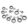 33PCS with Ceramic Loop Fishing Rod Guides Stainless Steel Raft Line Ring  Fishing Rod Building