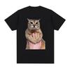 Tole Tole Cat T Shirt Cute Cats Meme Trend Y2k T-shirt Women Clothes Soft Breathable Casual Short Sleeve T-shirts Top