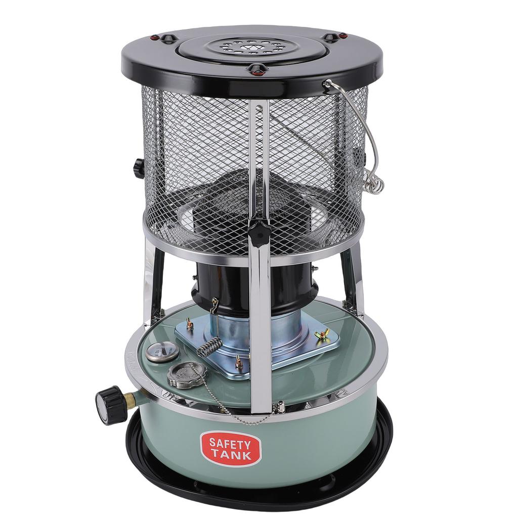 Indoor Outdoor Kerosene Heater 2.6KW Adjustable Height Non Electric Portable 2 in 1 Stove Heater for Camping Garage