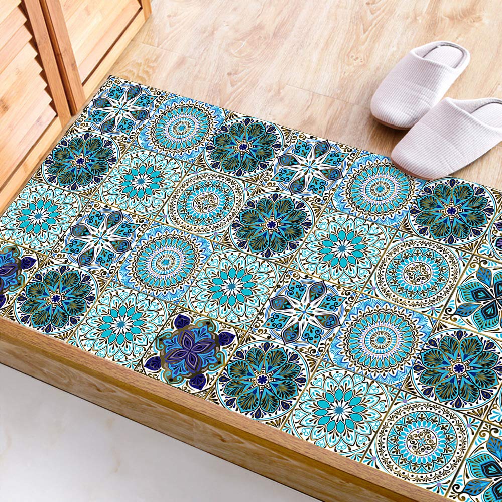 Hitasi Tile Wallpaper Set of Stylish Tile Wall Mosaic Plate Made of Heat Stain Self Safe for Atmos DIY Wallpaper Decoration 20 Stickers, Stickers,