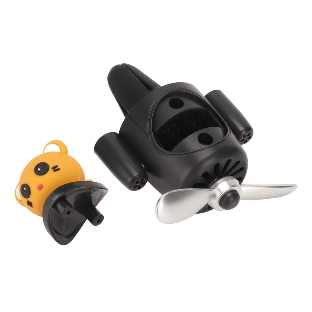 Car Air Fresheners Cute Bear Rotating Propeller Long Lasting Air Purification Car Fragrance