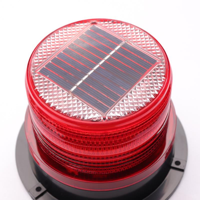 Аварийный светодиодный маячок на солнечной батарее с магнитным креплением - Красный/Синий, Пыле- и водонепроницаемый