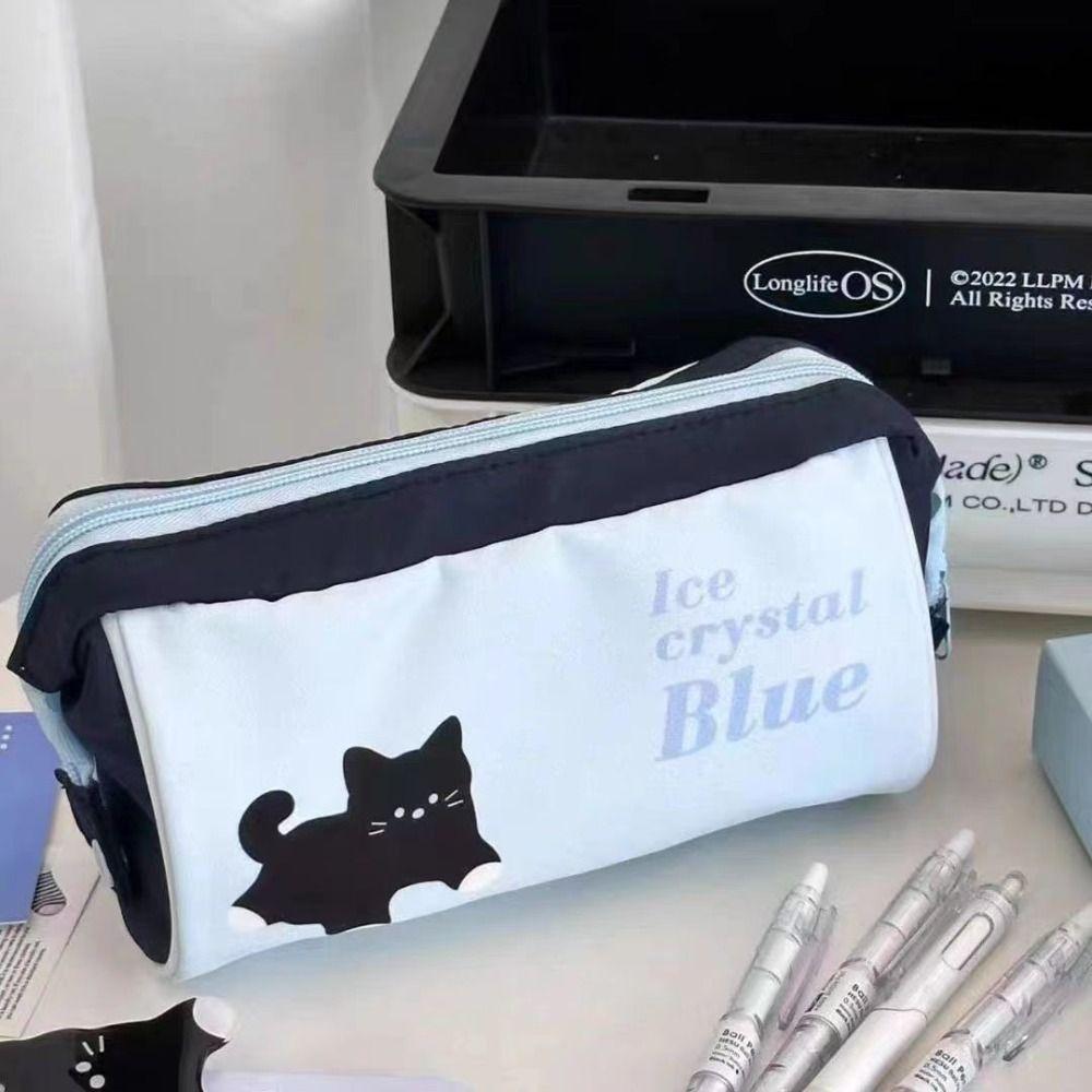 Large Capacity Pen Storage Bag Simplicity Pen Bag Pen Box Pencil Case Kids
