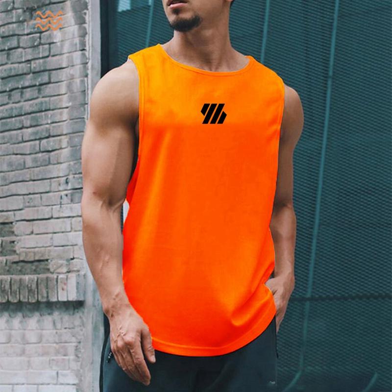 2023 Newest Summer Gym Vest High Quality Mesh Shirt Sleeveless T-shirts Men Tank Tops Running Fitness Sports Vest Men Clothing