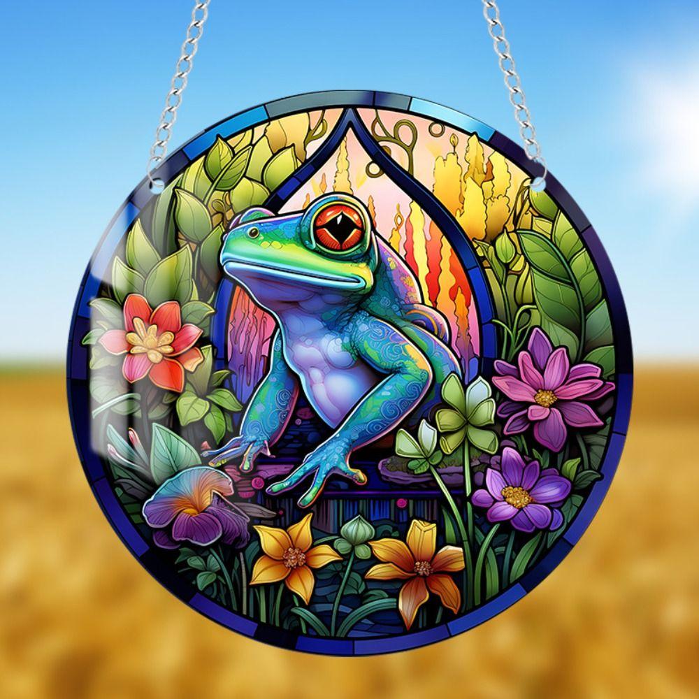 Acrylic Stained Window Hanging Suncatcher Colorful Wall Hanging Decoration Living Room