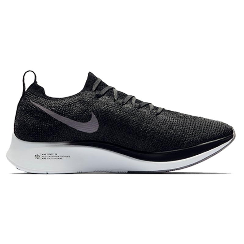 Nike Женские кроссовки Zoom Fly Flyknit Черный Дымчатый серый повседневные AR4562-081