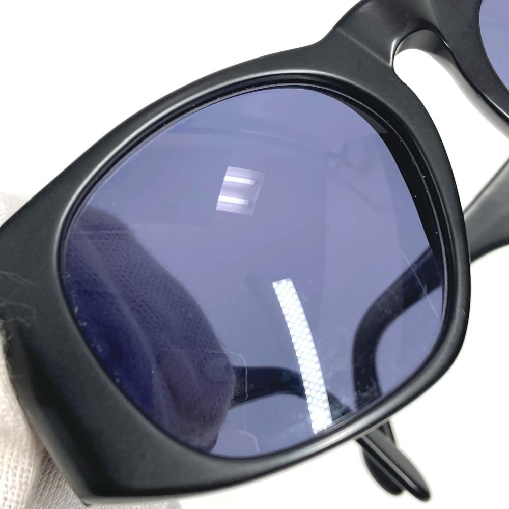 CHANEL 01451 vintage CC Logo Smoke eyewear sunglasses Plastic Black/Gold