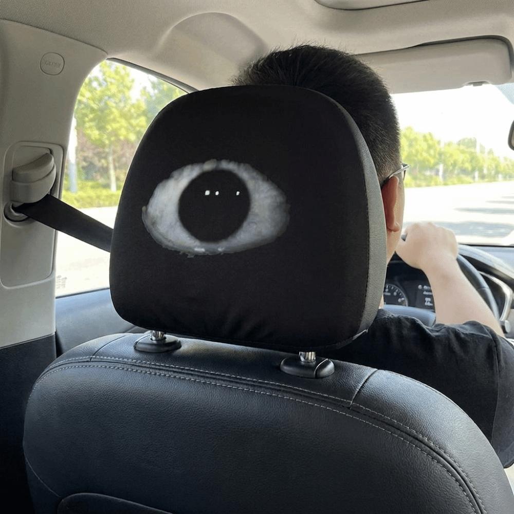2PCS Elastic Car Headrests Protective Covers Washable Car Seat Headcover Gift for Car Lover