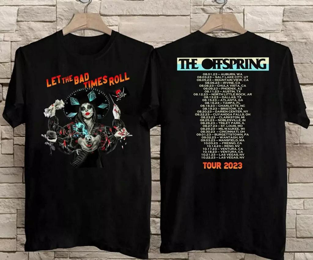 The Offspring Tour 2026 Let The Bad Times Roll T-shirt Cotton Unisex For Fans