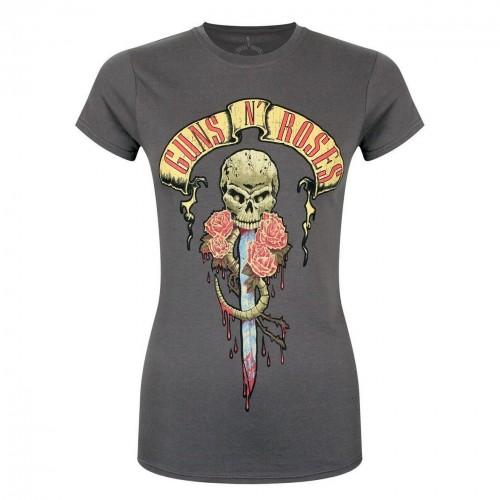 Guns N Roses Womens/Ladies Dripping Dagger T-Shirt