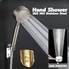 Новая душевая головка из нержавеющей стали 304, ручной душ высокого давления, ванная комната, напорная, водосберегающая, дождевая насадка для душа
