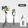 3 In1Wireless Bluetooth-Compatible Selfie Stick With LED Ring Light Shutter Release Foldable Tripod Monopod For Smart Phoneselfi