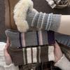 Шерстяные носки Детские носки-гольфы Сезон Теплые Утолщенные Ретро Полосатые Чулки Тренд Идея Пряжа Трубчатые носки