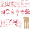 60 Pieces Valentine's Day Gift Gift Props, Pendants, Gift Tags, Heart-shaped Ornaments, Party Supplies