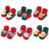 Newborn Baby Girl Boy Cotton Socks Infant Cartoon Christmas Socks Anti-slip Middle Tube Floor Socks 0-1Y