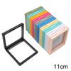 PE Film Colorful Jewelry Storage Box 3D Packaging Case Gemstone Free Stand Floating Frame Membrane