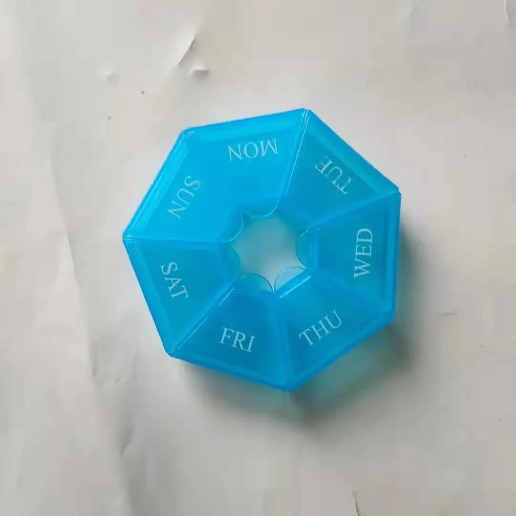 1Pcs Pill Case Plastic 7 Days Tablet Candy Box Portable Storage Holder Travel Organizer Pill Dispenser Container Storage Boxes