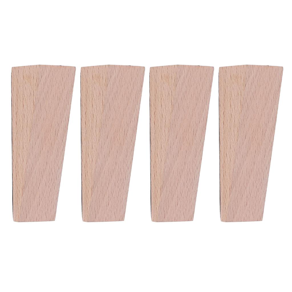 4 шт. деревянный дверной стопор треугольный противоскользящий подвижный дверной стопор установка без гвоздей цвет дерева