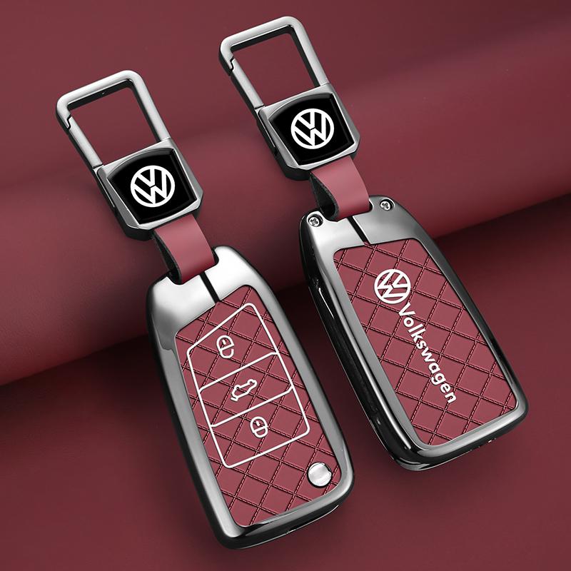 Для автомобиля VOLKSWAGEN Чехол-брелок для умного дистанционного ключа из цинкового сплава Для VW Volkswagen MK7 Golf 7 Tiguan MK2 для Seat Ibiza Leon FR