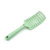 Macaron Large Curved Leather Massage Comb High Cranial Top Fluffy Comb Curly Hair Styling Comb Curved Nine-rib Comb