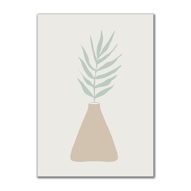 Линейный рисунок, постер с принтом, девушка, листья, светло-зеленый, настенная картина, абстрактный минимализм, холст, картина для домашнего декора стены