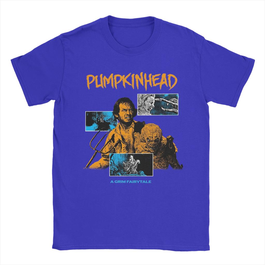 Pumpkinhead T Shirts for Men Pure Cotton Vintage TShirts Round Neck  Tee Shirt Short Sleeve Tops Original