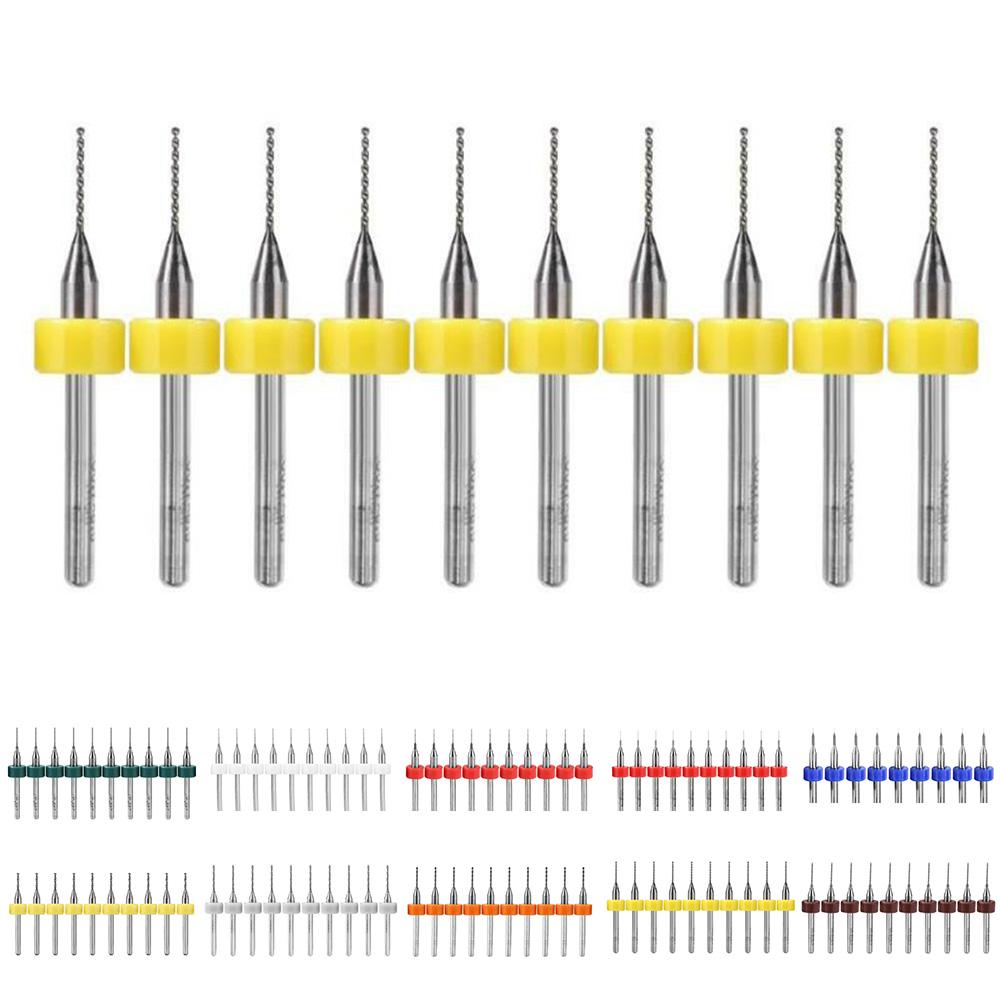 Power Tools PCB Drill Bits Supplies 10pcs Circuit Board Carbide Twisted