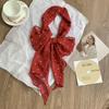 Fashion Thin Polka Dot Long Ribbon Scarf Shawl Elegant Neck Protection Neckerchief Narrow Tie Neck Scarf Costume Accessories