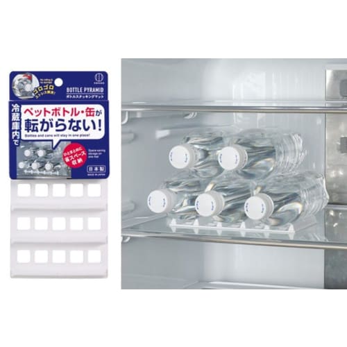 Bottle Stacking Mat Prevents Plastic Bottles from Rolling Around In the Refrigerator. 5532