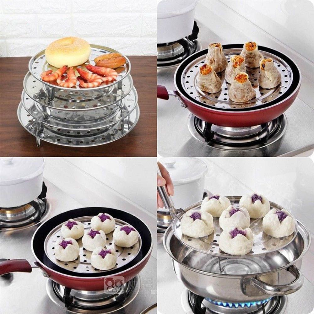 New Durable  Cookware Three-leg Steamer Stainless Steel Tray Shelf