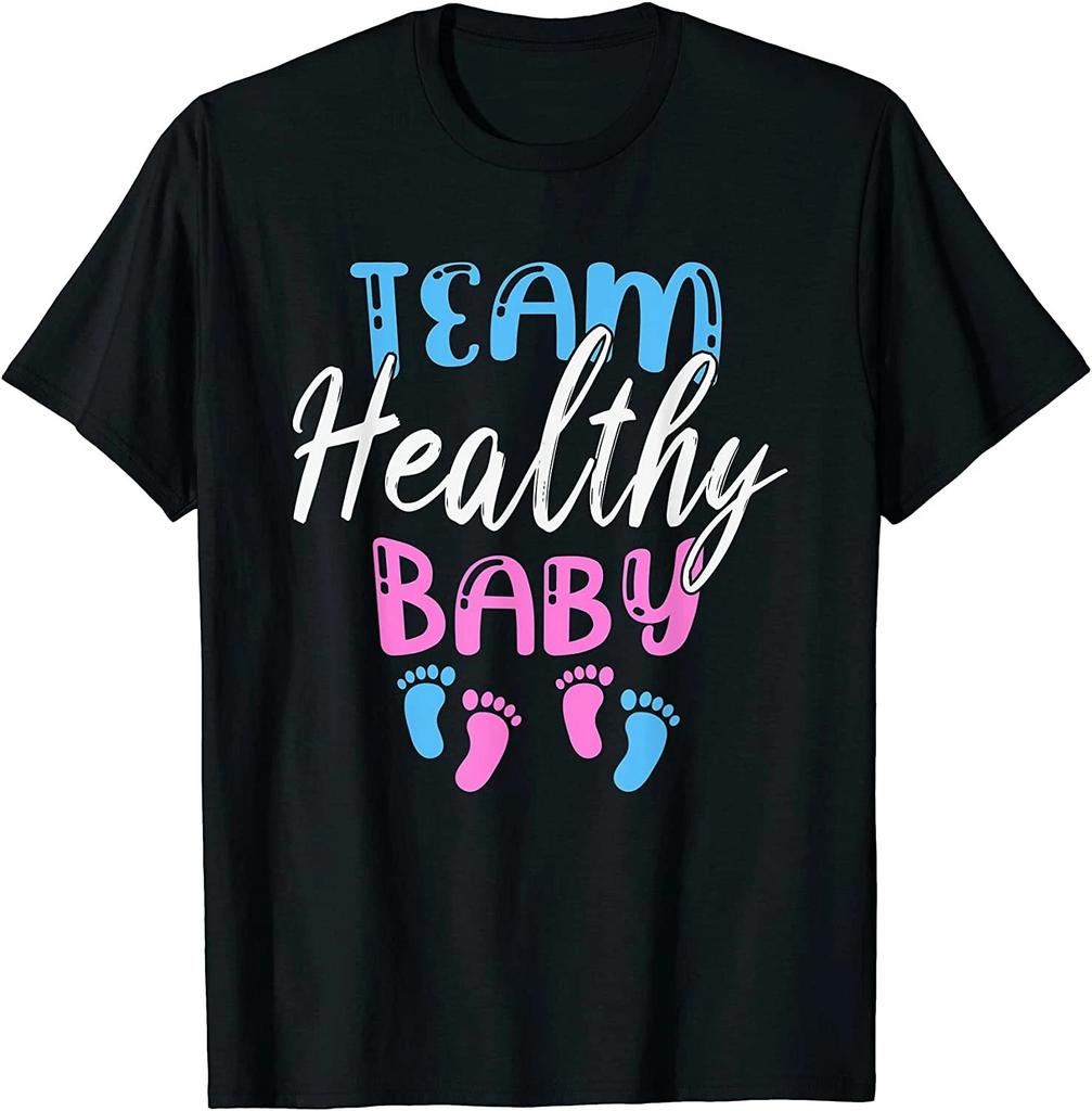 NEW LIMITED Funny Team Boy Girl Healthy Baby Shower Gender Reveal Party T-Shirt