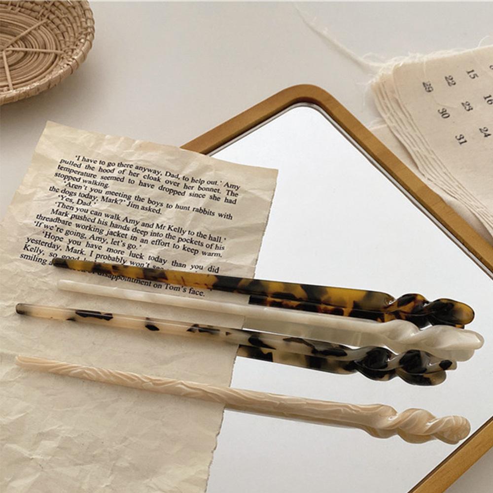 1PC Temperament Vintage Korea Acetate Hairpins Hair Sticks Disk Hair Hair Accessories