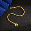 Vietnamese Gold Sand Bracelet Koi Buckle Plain Chain for Girls Chinese Retro Long-lasting Color Versatile