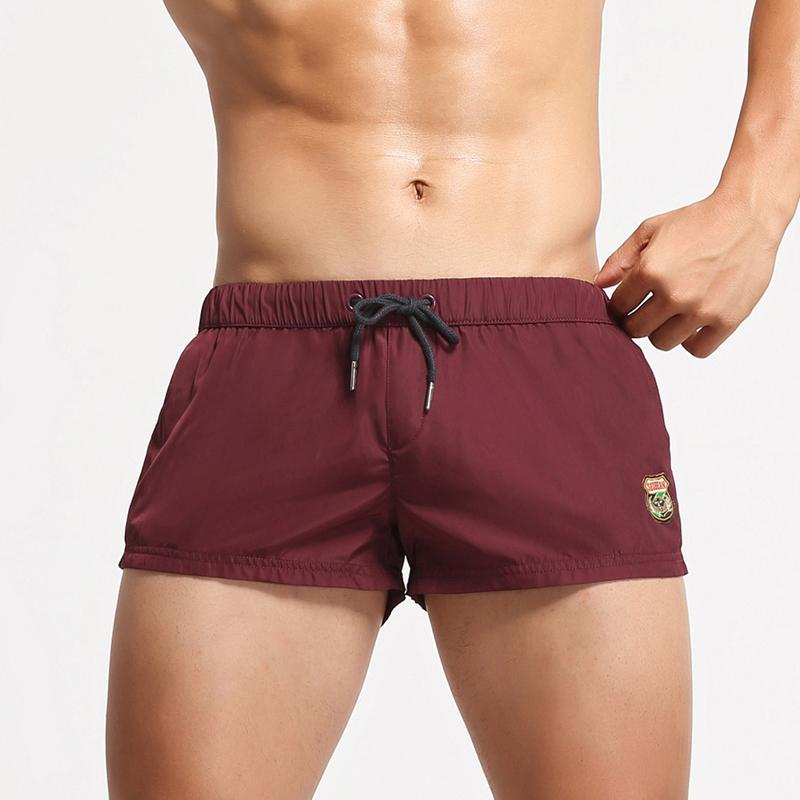 Men's Running Sport Shorts Breathable Solid Lounge Shorts Men's Comfortable Drawstring Shorts Home Shorts
