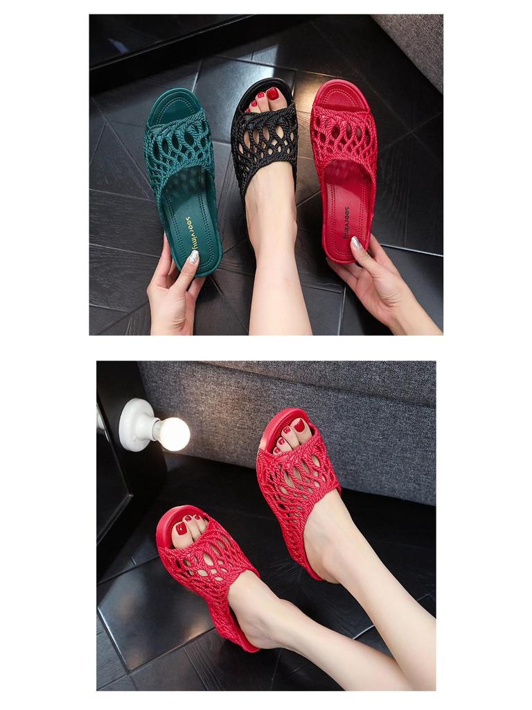 Трендовые женские летние сандалии на толстой подошве, увеличивающие рост, 2025