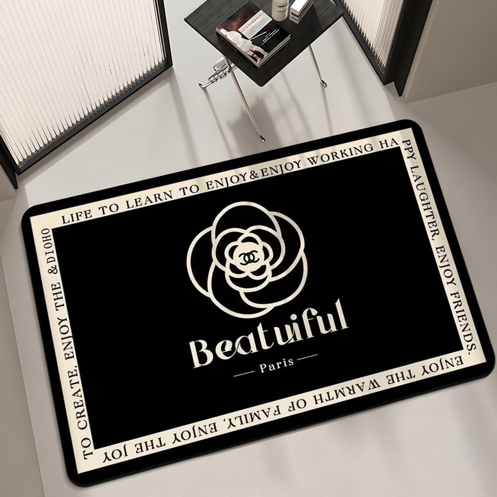 Diatom mud bathroom floor mat, toilet water absorption quick-drying, bath non-slip and anti-drop mat, toilet door floor mat