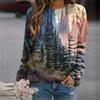 Forest Trees 3D Print Sweatshirts Women's Casual Raglan Long Sleeves Hoodies Woman Pullovers Harajuku Y2k Tops Female Clothing
