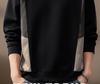 High-End Men's Retro Color Block Patchwork Heavyweight Hoodie, Autumn Arrival