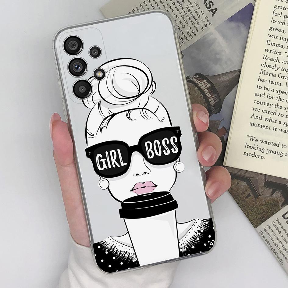 Чехол для телефона Samsung Galaxy F12 F13 F22 F23 A52 A23 A33 A72 A10, модный защитный мягкий силиконовый чехол для девочек для Samsung C5 7 8 9, бамперы для телефонов