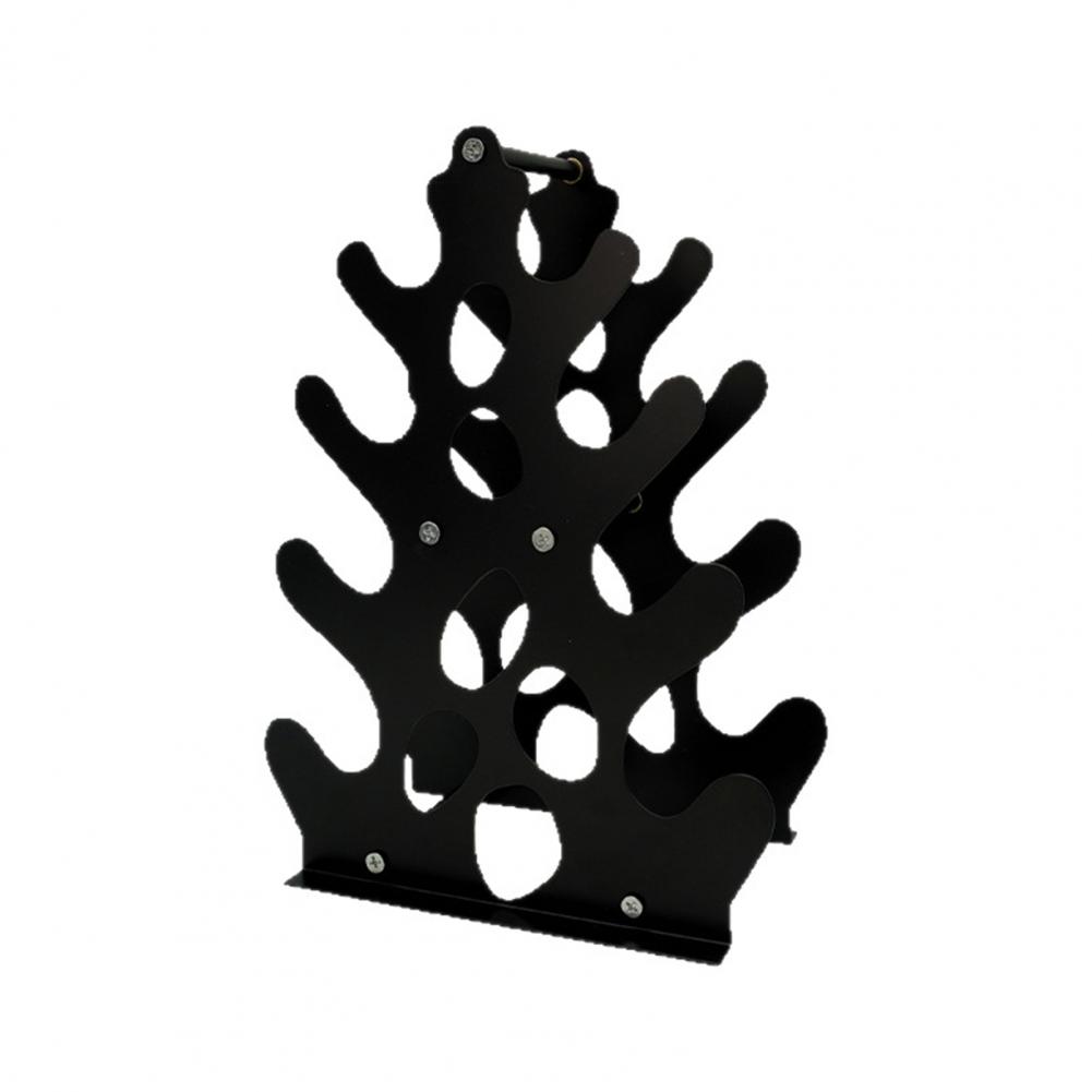 4-Tier Dumbbell Rack Heavy Duty Weight Stand with Handle Space Saving A-Frame Metal Home Gym Workout Dumbbell Holder