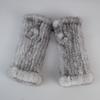 Luxury Authentic Mink Fur Gloves Winter Women 100%Natural Real Mink Fingerless Fur Gloves High Elastic Knitted Mink Fur Mittens