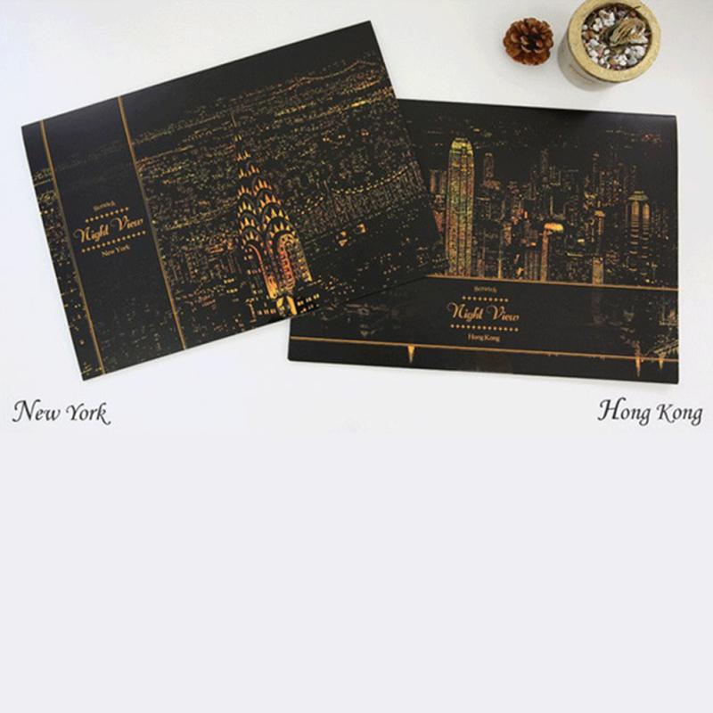 Яркий Город Декоративная Живопись Царапины Соскоб Живопись Рисунок Бумага Картины Украшение Дома