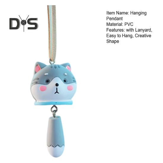 Зеркало заднего вида подвесное украшение в форме милого животного с шнурком легко устанавливается украшение для салона автомобиля