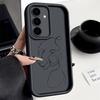 Чехол для телефона Samsung S26 S25 S24 S23 S21 S20 Ultra Животное Женщина Лицо Девушки Линия Funda Для Galaxy S25 S24 FE S26 Plus Мягкая Крышка