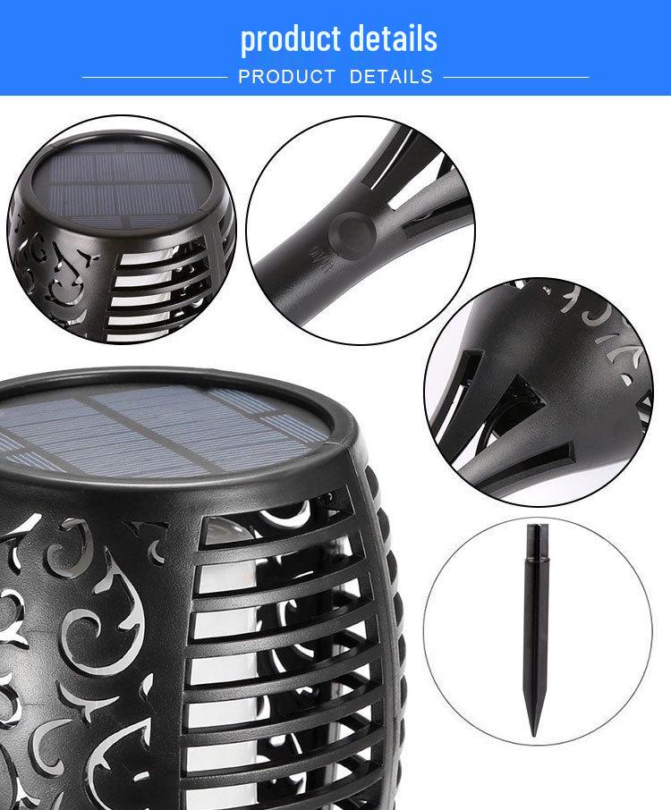 Трансграничные солнечные огни-факелы на колышках для сада и газона