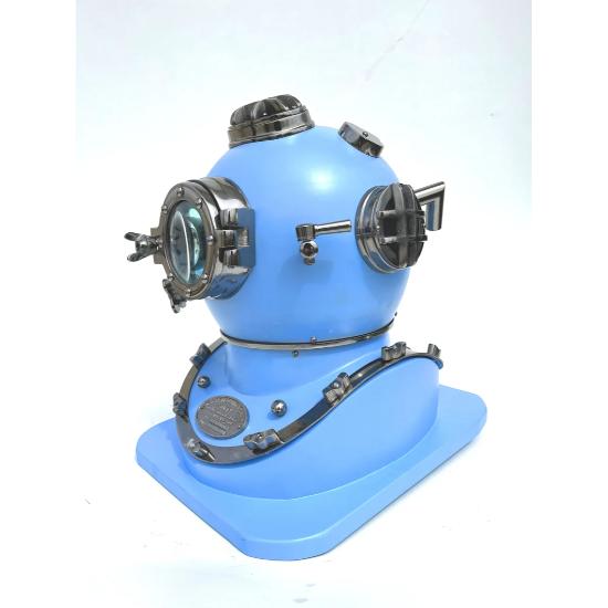 Scuba Anchor Scuba Diving Helmet Replica | Anchor Engineering Diving Helmet | Sky Blue Diving Helmet | Marine Scuba Diving Divers Helmet